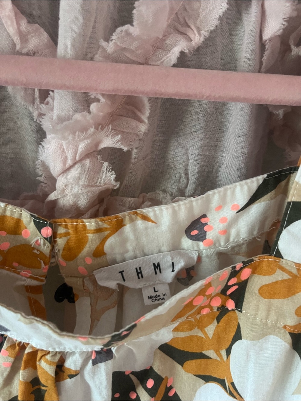 THML Floral Ruffle Babydoll Tank - Picture 5 of 9